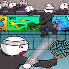 Strichmännchen Badminton 2