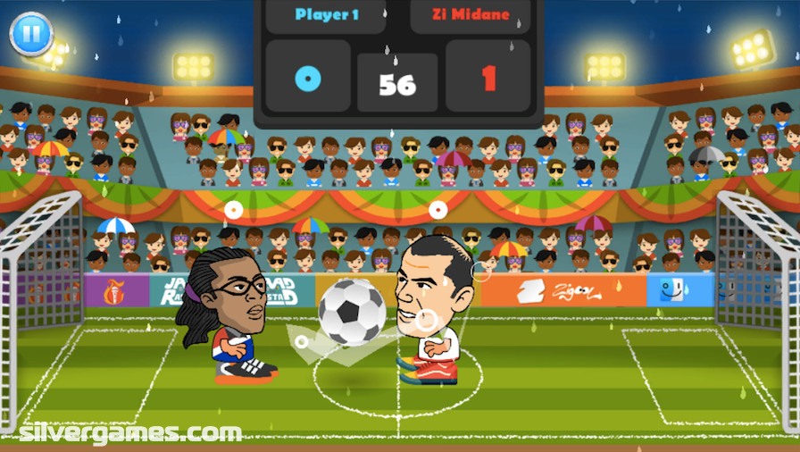 2 Player Head Football - Jeux gratuits en ligne sur Silvergames.com