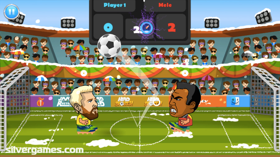 2 Player Head Football - Juega en Silvergames.com