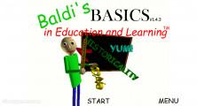 Baldi's Basics In Education And Learning: Menu