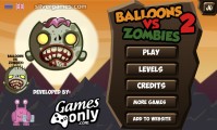 Balloons Vs. Zombies 2: Menu