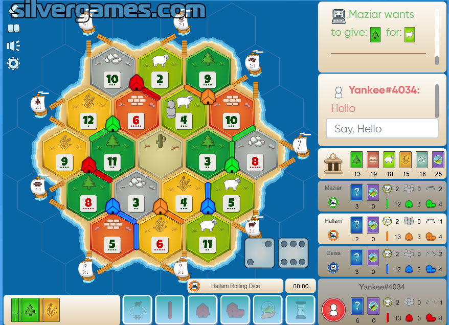 lotus Uitstekend Tekstschrijver Catan Online - Play Online on SilverGames 🕹