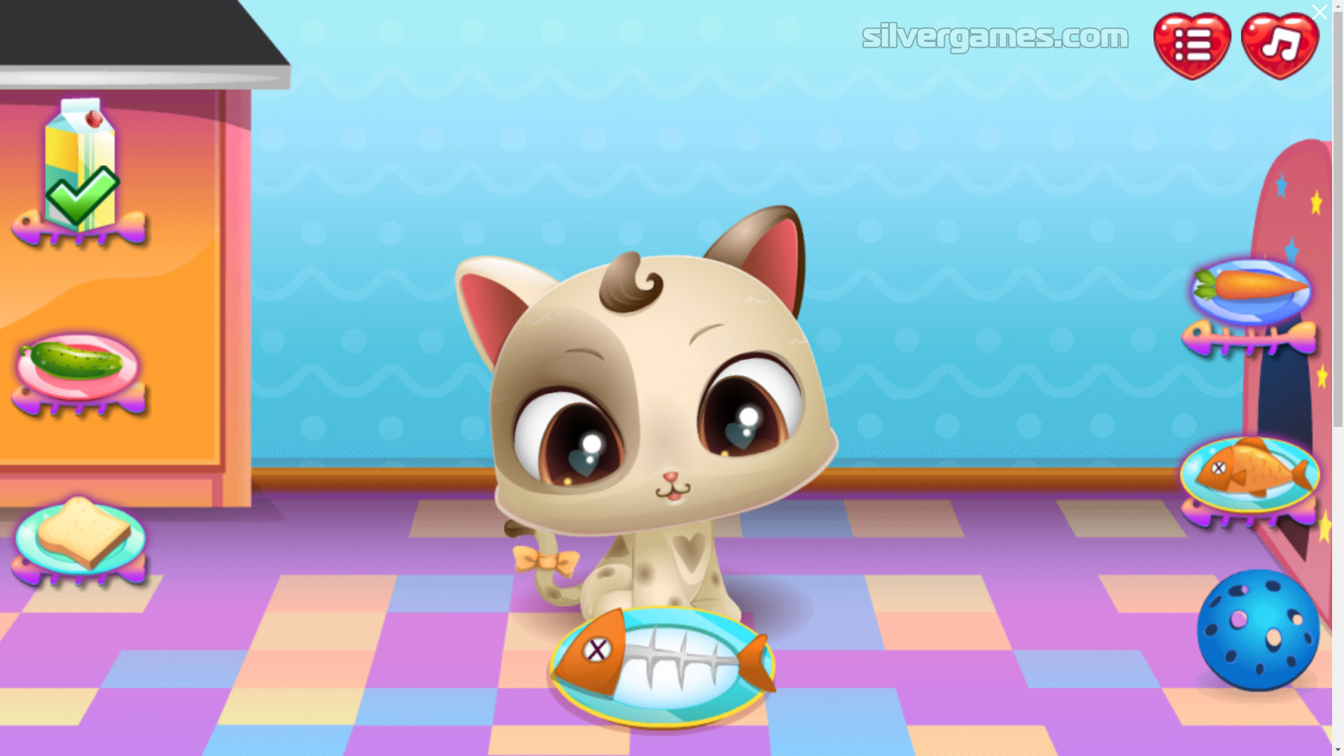 Cute Kitty Care - Free Online Pet Care Game