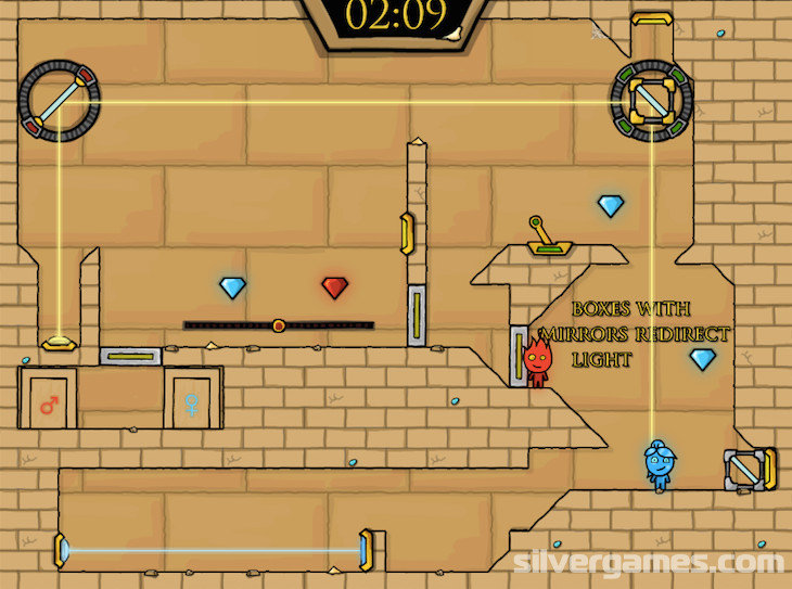 Giv rettigheder bestøver Brise Fireboy and Watergirl 2 - The Light Temple Online Game