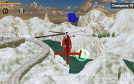 Helicopter Rescue Operation 2020: Checkpoints Helicopter Snow Landscape