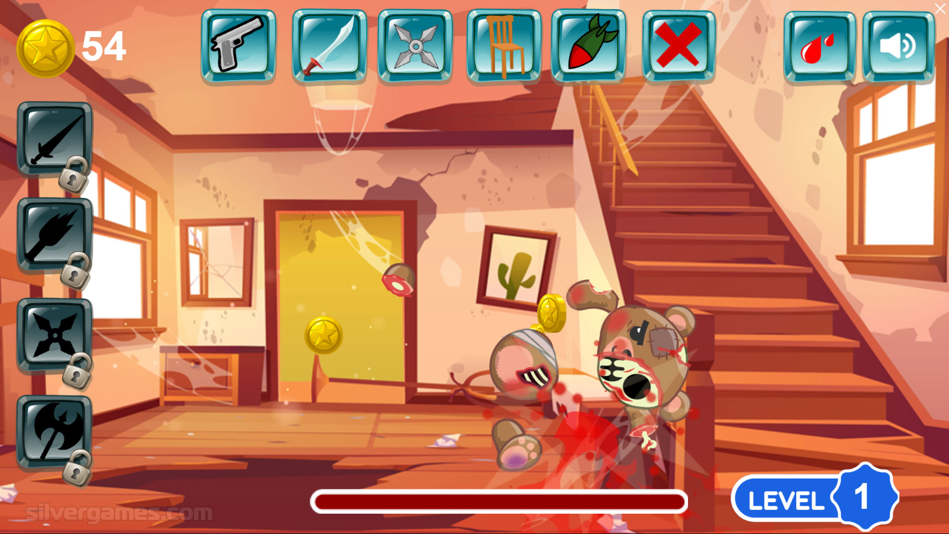 Kick the Teddy Bear - Play Kick the Teddy Bear Online on SilverGames