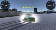 Lada Russian Car Drift: Gameplay Green Car Drifting