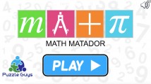 Math Practice Game: Menu