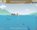 Моби Дик: Gameplay Shark Eating Fishermen