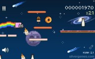 Nyan Cat: Lost In Space: Gameplay Hungry Cat