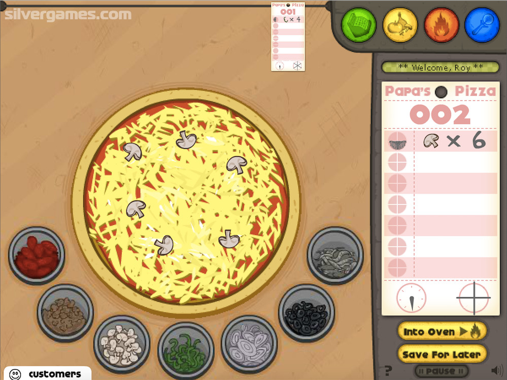 Papa's Pizzeria Play Papa Pizzeria Game Online