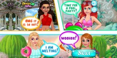Prinzessinnen Pool Party: Girls Styling Sommer