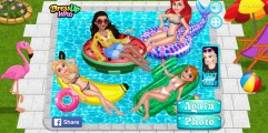 Вечеринка У Бассейна: Pretty Girls Swimming Pool