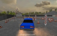 Russian Driver 3D: Gameplay Parking Blue Car