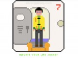 Flug Sicherheit Instruktionen: Gameplay Inflate Jacket