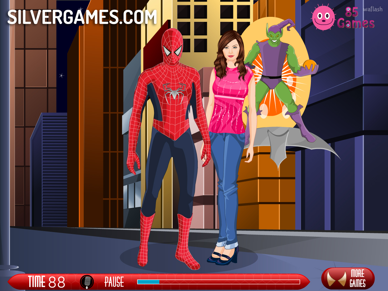 Spiderman Kiss - Play Spiderman Kiss Online on SilverGames
