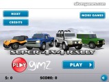 Super 4x4 Rally: Menu