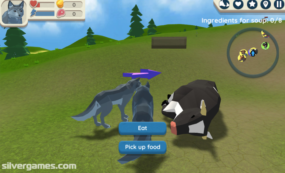 black wolf simulator 3d crazy games